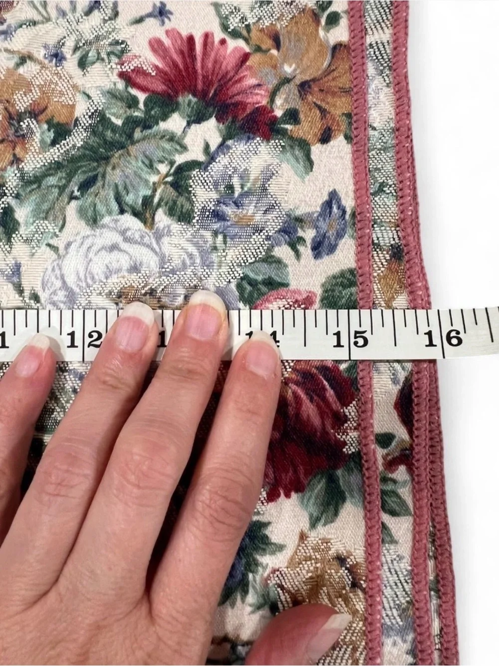 Set of 4 Cloth Floral Napkins